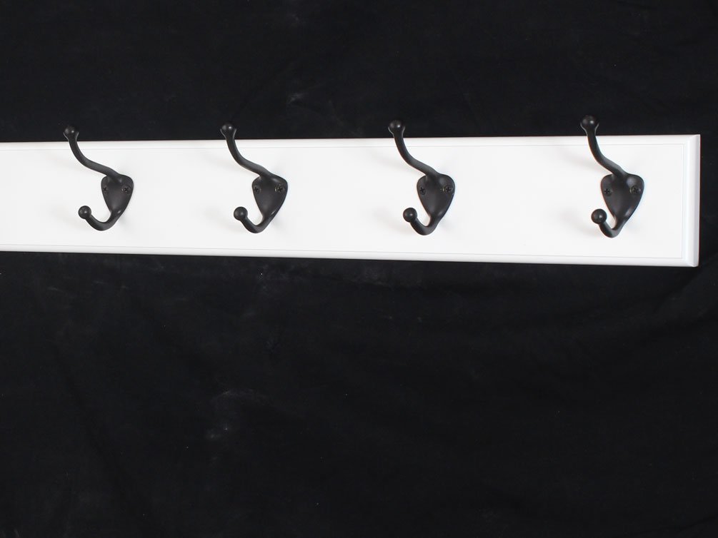 Oil Rubbed Bronze Coat Rack with 4 Hooks - 20