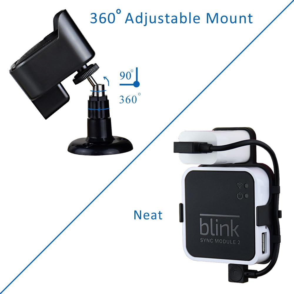Blink Outdoor 4th & 3rd Gen Camera Mount Bracket - 3 Pack Weatherproof Security Camera Housing for Blink Outdoor Cameras (Cameras Not Included) - Perfect for Home Security, Garage Monitoring & Outdoor Surveillance