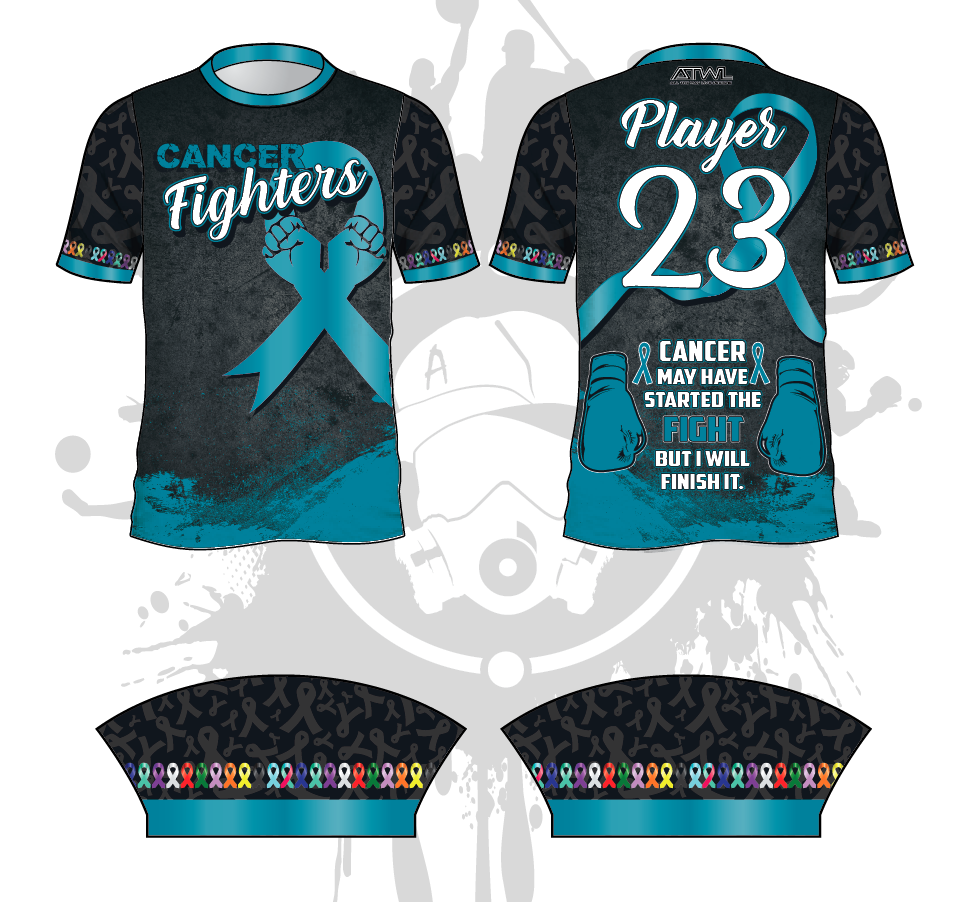 Cancer Fighters Men's Baseball Jersey - Comfortable & Durable Team Apparel for Baseball Games, Fundraisers & Awareness Events