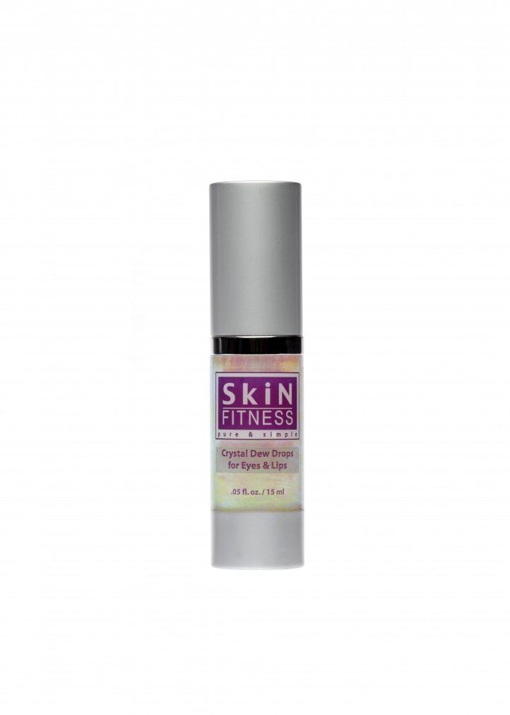 Skin Fitness Crystal Dew Drops - Hydrating Eye & Lip Treatment for Dark Circles & Dryness | Perfect for Night Care & Travel Skincare Routine