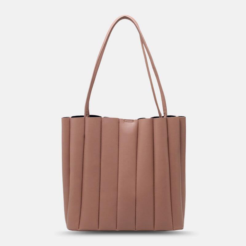 Lovevop 2 Pack Women's PU Leather Striped Small Square Crossbody Bag - Large Capacity Ruched Handbag & Shoulder Purse for Work, Travel & Daily Use