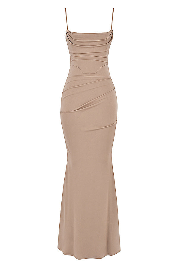 ANNIE Corset Maxi Dress for Women - Elegant Bodycon Evening Gown with Lace Detailing - Perfect for Prom, Wedding Guest, Cocktail Party & Special Occasions