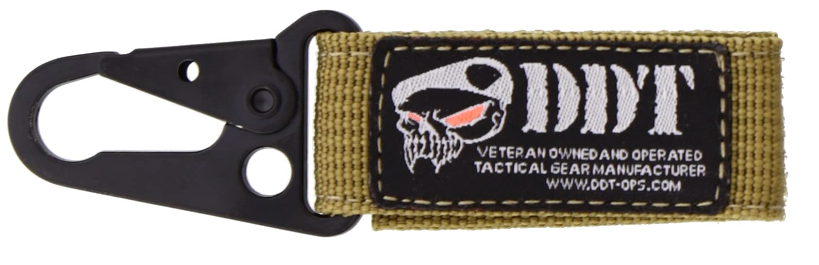 DDT Veteran Keychain with HK Hook & MOLLE - Tactical Gear for Outdoor Adventures