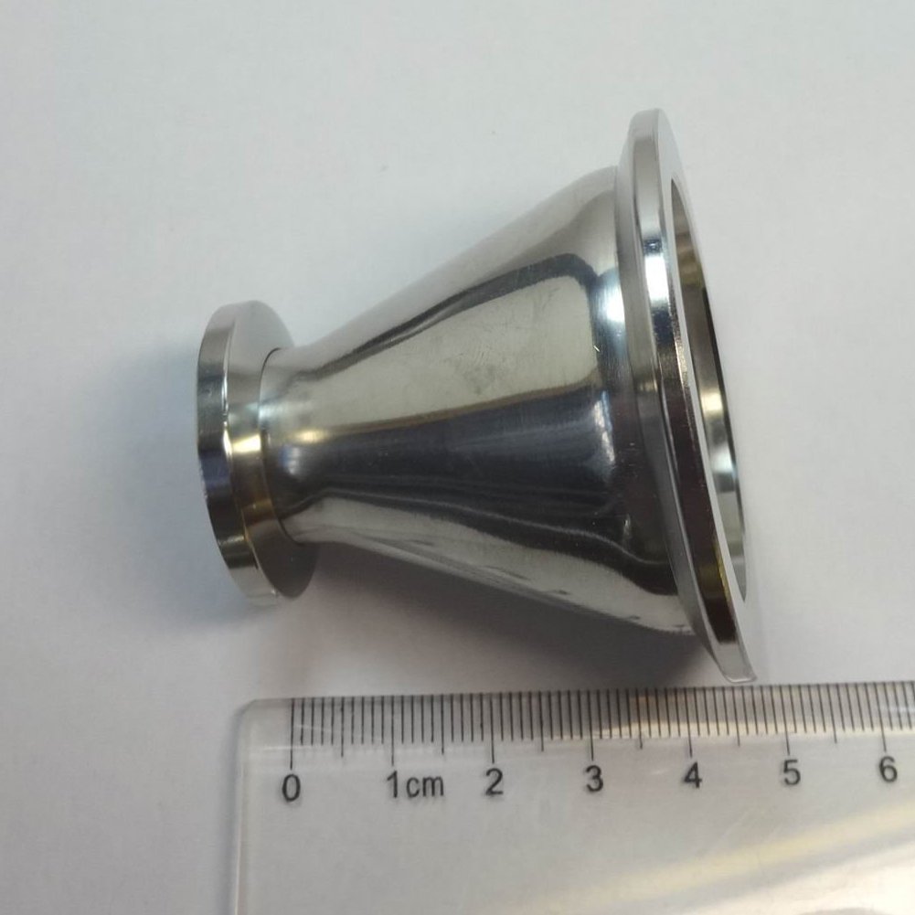 304 Stainless Steel Vacuum Conical Reducer Adapter - NW/KF-40 to NW/KF-16 Flange Fitting for Laboratory & Industrial Vacuum Systems | High-Quality Vacuum Connection Solution for Scientific Equipment & Semiconductor Applications