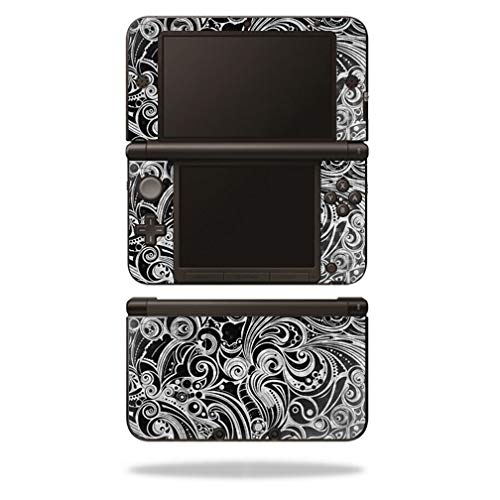 Premium Carbon Fiber Skin for Nintendo 3DS XL (2012-2014 Model) - Black Vintage Style | Protective & Durable Textured Cover | Easy to Apply & Remove | Made in USA | Perfect for Gaming Protection & Customization