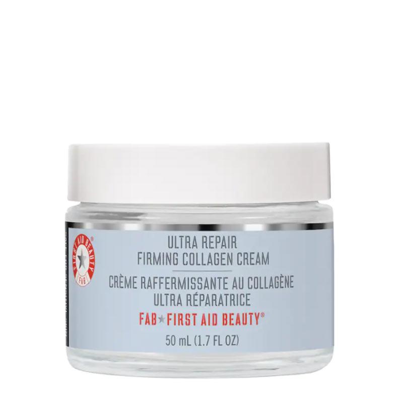 First Aid Beauty Ultra Repair Firming Collagen Cream - Anti-Aging Face Moisturizer for Dry Skin - Day & Night Cream for Wrinkles & Fine Lines - Perfect for Daily Skincare Routine & Travel