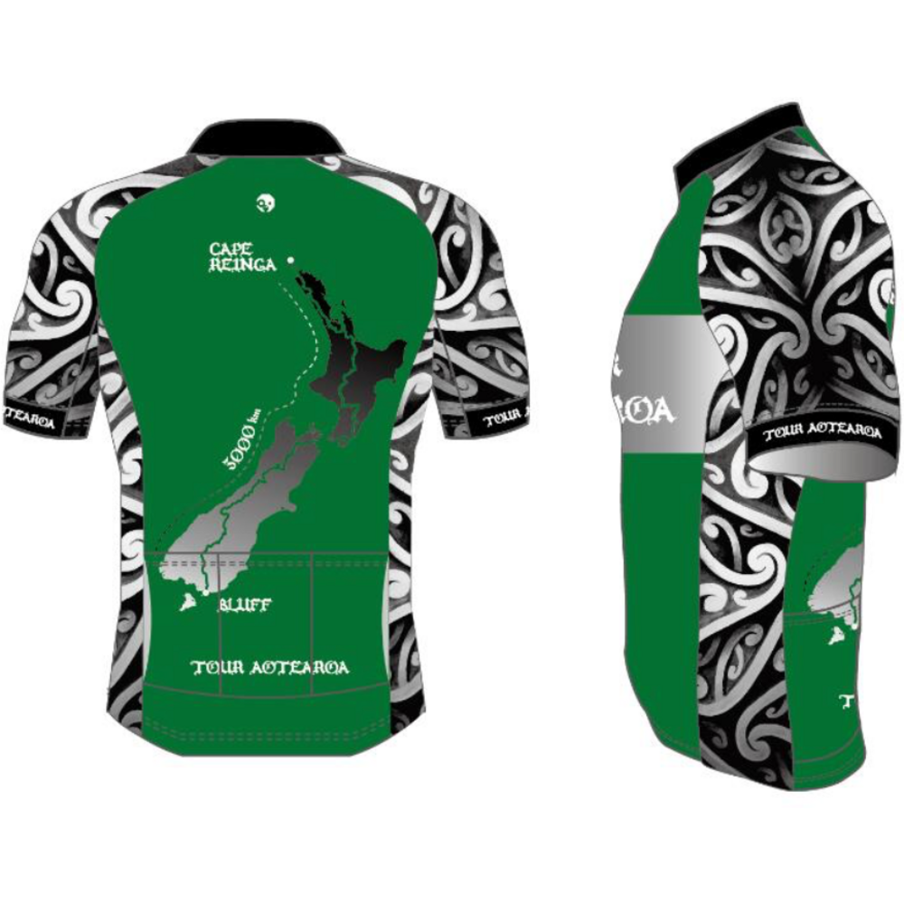 Tour Aotearoa Road Cycling Jersey - Breathable & Lightweight for Men & Women - Perfect for Long-Distance Biking & Outdoor Adventures