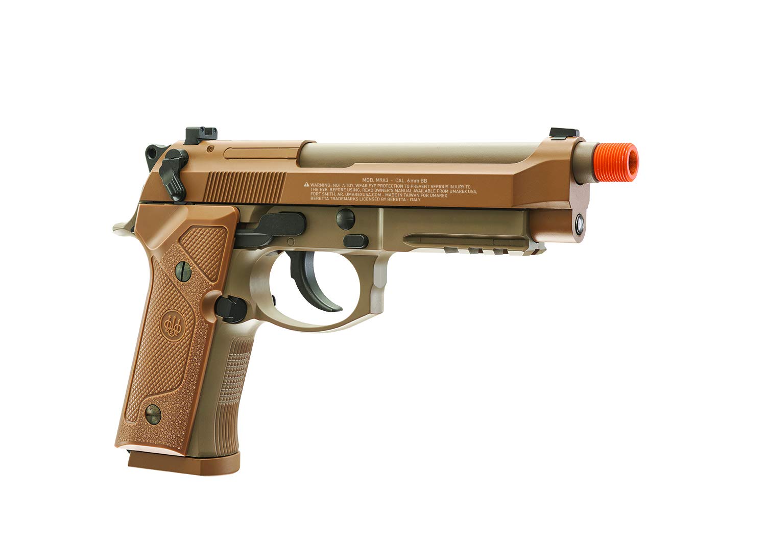 Umarex Beretta M9A3 Blowback Full Auto 6mm BB Airsoft Pistol - Realistic CO2 Powered Air Gun for Target Shooting & Training
