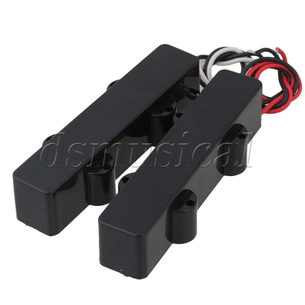 Black 5-String Sealed Bass Guitar Pickup Set - Neck & Bridge Pickups for Enhanced Sound | Perfect for Jazz, Rock & Studio Recording