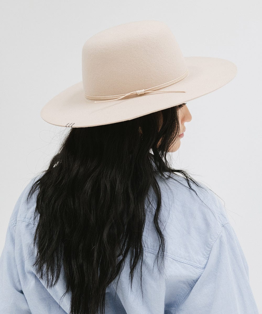 Rue Open Crown Hat - Stylish Summer Sun Hat for Women, Wide Brim Floppy Hat for Beach, Garden & Outdoor Activities