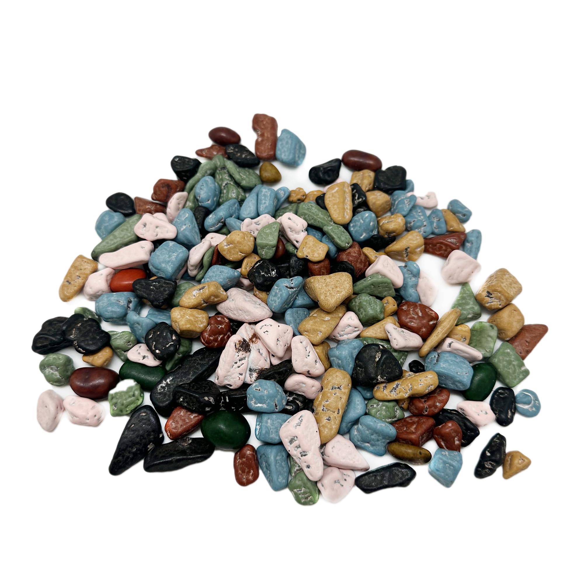 1lb Chocolate Rocks Candy - Resealable Stand Up Bag, Realistic Edible Rock Candy in Assorted Shapes & Colors - Bulk Party Candy for Birthdays, Halloween, Easter & Christmas Celebrations