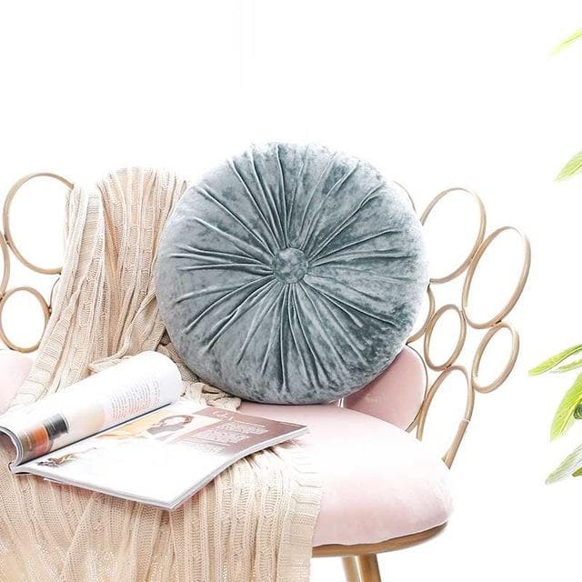 Luxury Crushed Velvet Round Pillow - Soft & Stylish Home Decor for Sofa, Bed, or Nursery - Perfect for Living Room, Bedroom, and Nursery Decor