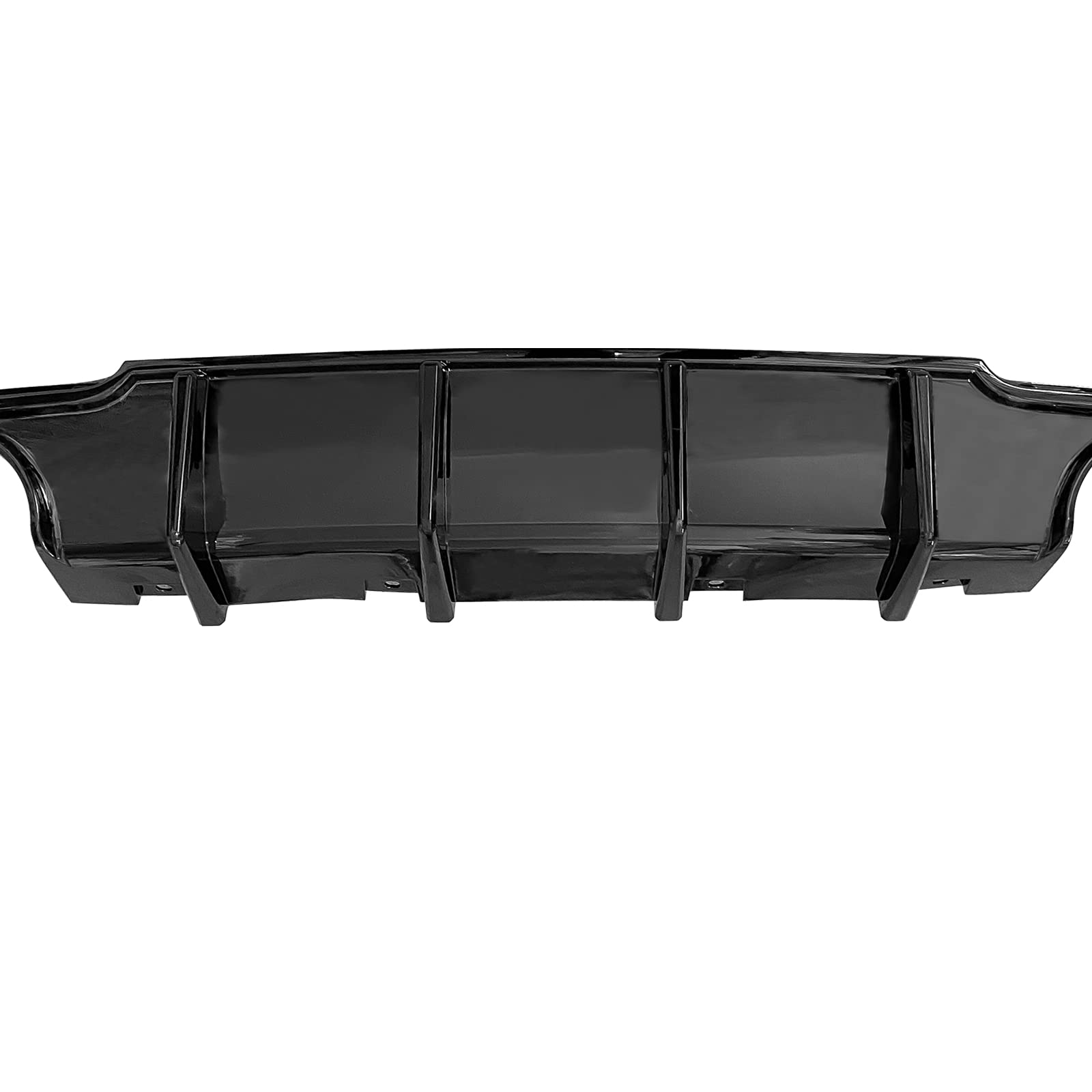 FREEMOTOR802 Rear Diffuser for 2015-2023 Chrysler 300 - Shark Fin Style Gloss Black PP Lower Valance Bumper Lip | Upgrade Your Car's Rear Appearance | Perfect for Street Style & Custom Builds