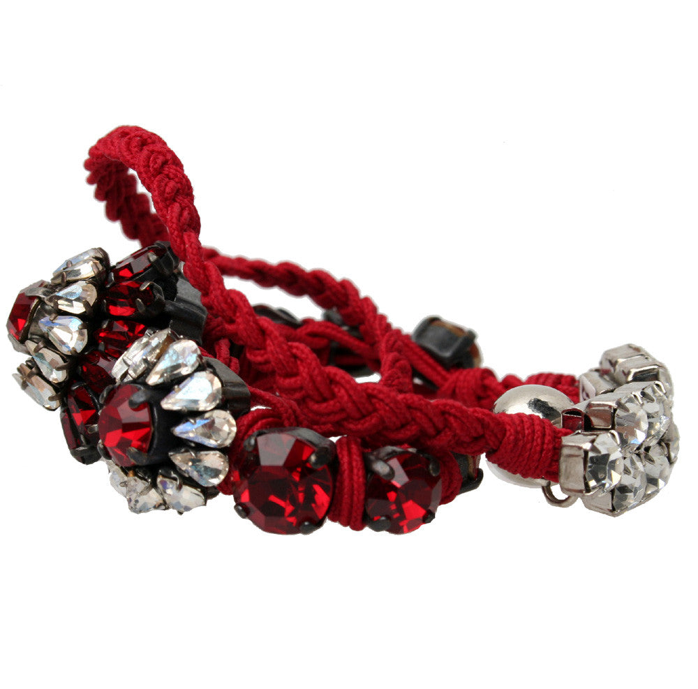 Baraka Rococo Style Red Beaded Bracelet for Women - Elegant Fashion Jewelry Gift for Parties, Weddings & Special Occasions