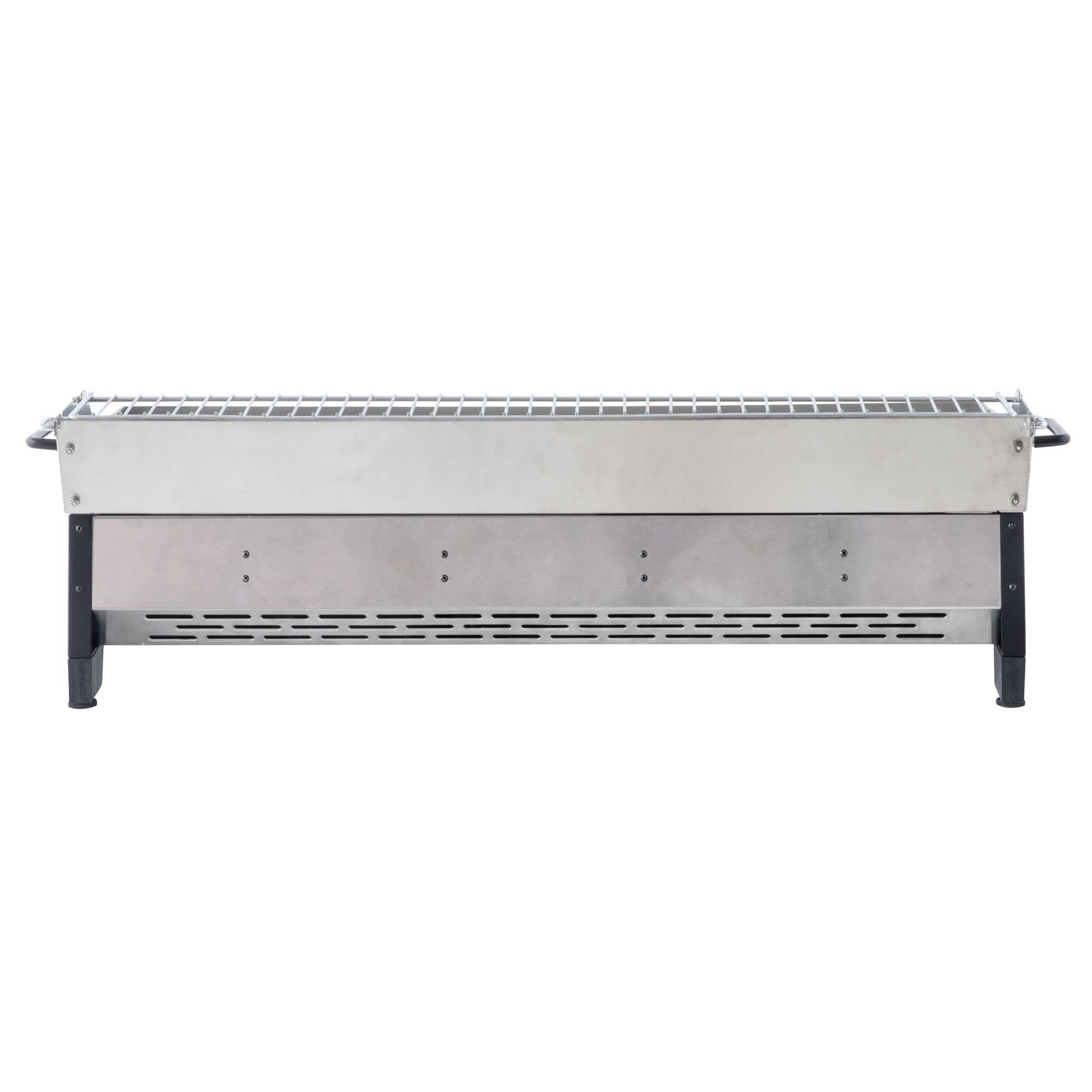 4 Burner Portable Gas Griddle with Warming Rack - 10kW Stainless Steel Commercial Flat Top Grill - Perfect for Outdoor Cooking, Camping, and Backyard BBQs