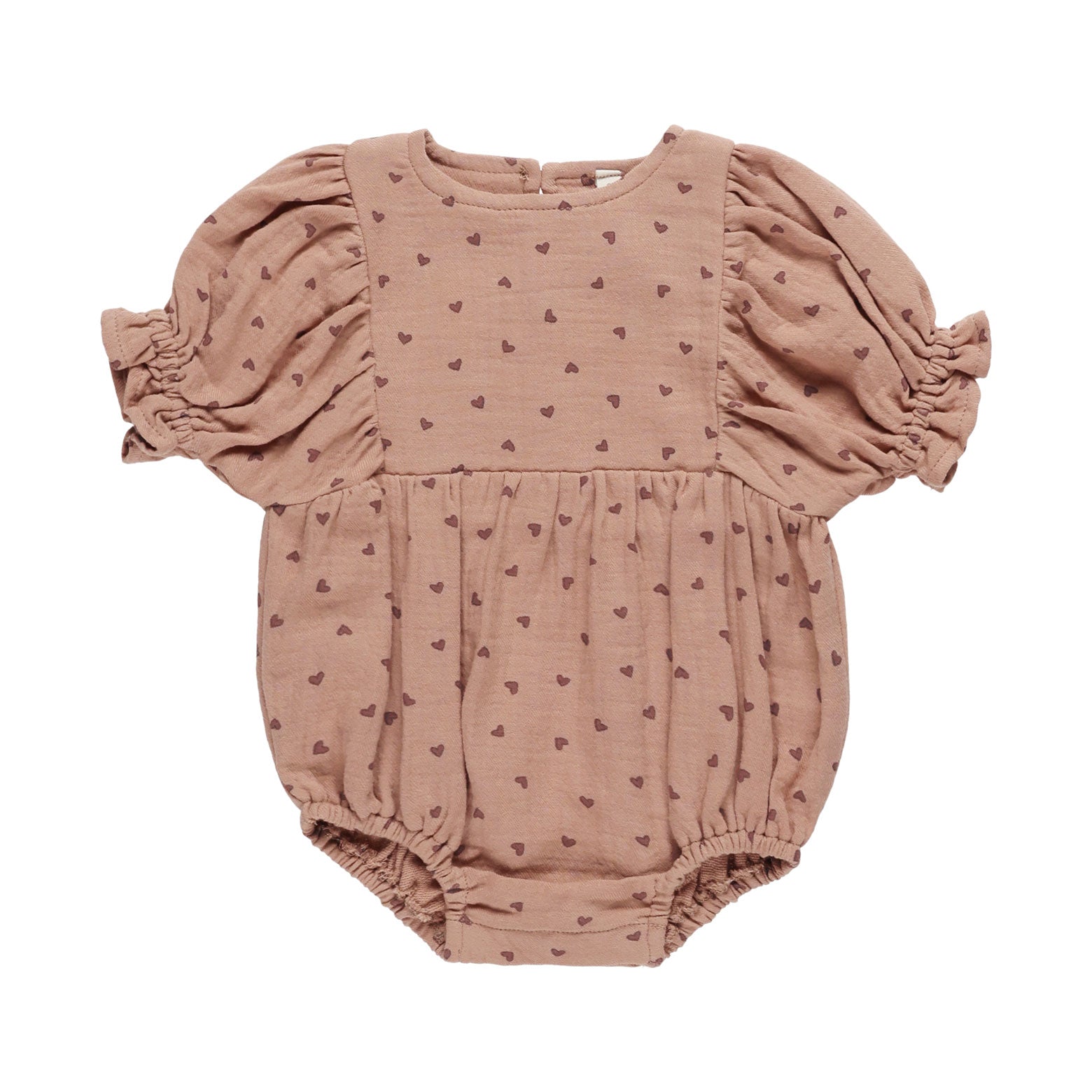Cosette Romper with Hearts & Rose Print - Final Sale | Cute Baby Outfit for Special Occasions & Photoshoots