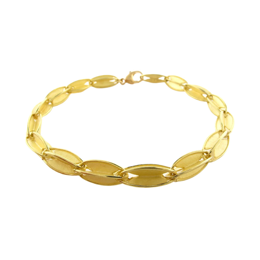 Elegant Oval Link Bracelet for Women - Gold & Silver Stainless Steel Jewelry - Perfect for Parties, Weddings & Everyday Wear