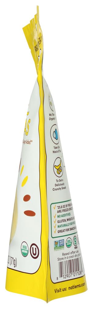 Organic Freeze Dried Banana Slices - Fair Trade, Non-GMO, No Sugar Added (12 Pack, 2.5 Oz Each) | Perfect for Smoothies, Baking, Snacking & Camping Food