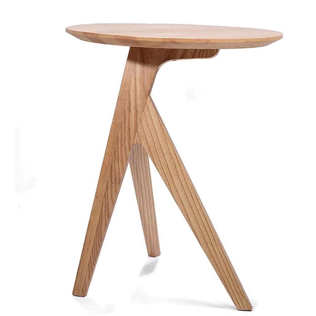Modern Round Coffee Table - Solid Wood Side Table for Living Room, Sofa End Table, Tea Table - Wood Color | Perfect for Small Spaces, Apartments & Cozy Home Decor