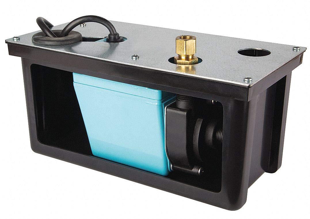 Little Giant 589204 3-ABS 26-Feet Lift 310 GPH Condensate Removal Pump - 230V Submersible Water Pump for HVAC, Basement, and Crawl Space Drainage