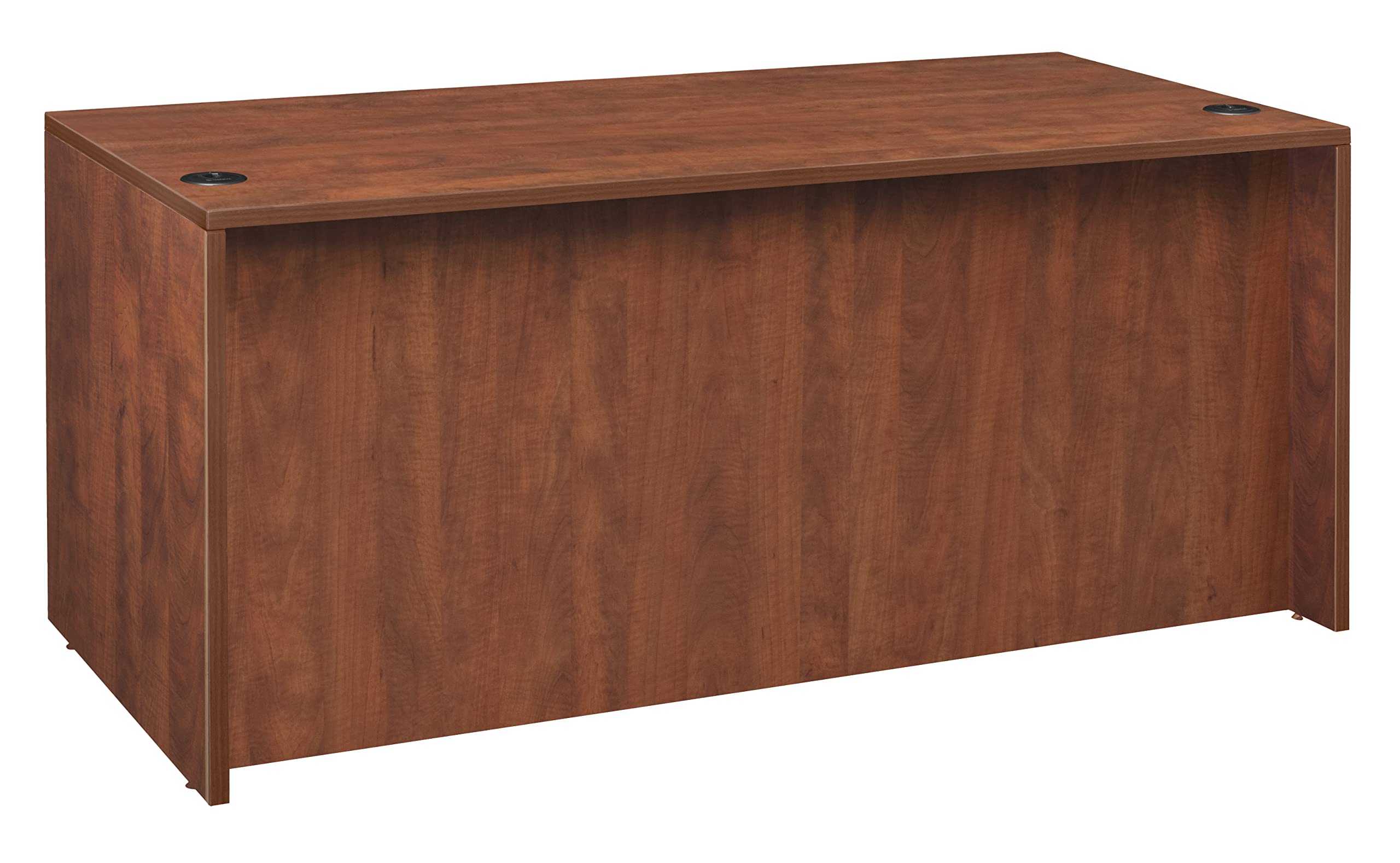 Regency Legacy 66 Inch Hi-Low Adjustable L-Shaped Computer Desk in Cherry Finish - Perfect for Home Office, Gaming Setup & Small Workspaces