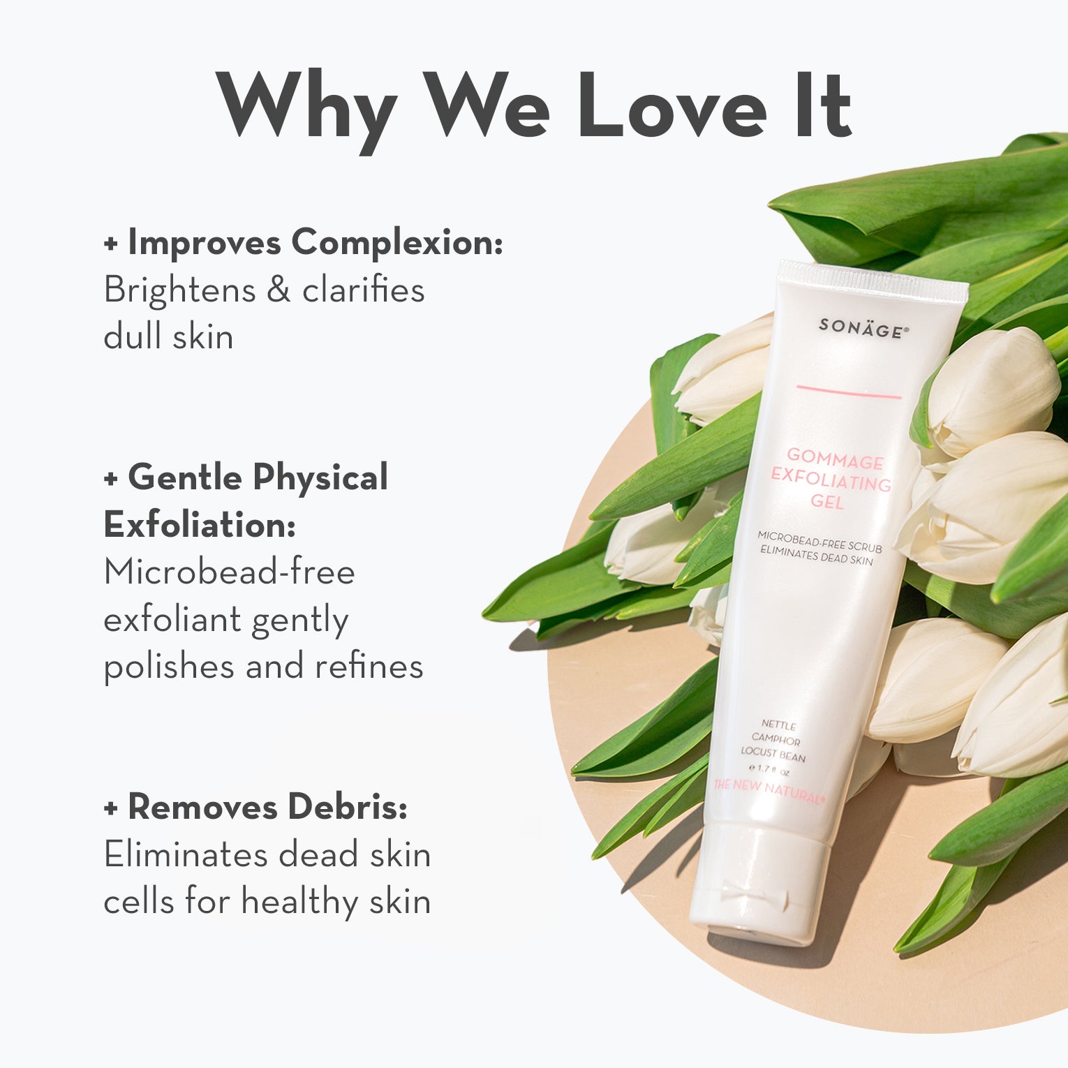 Gommage Exfoliating Gel® - Gentle Face & Body Exfoliator for Smooth Skin | Organic Peel-Off Mask for Blackhead Removal & Dead Skin Cell Renewal | Perfect for Daily Skincare Routine & Spa Treatments