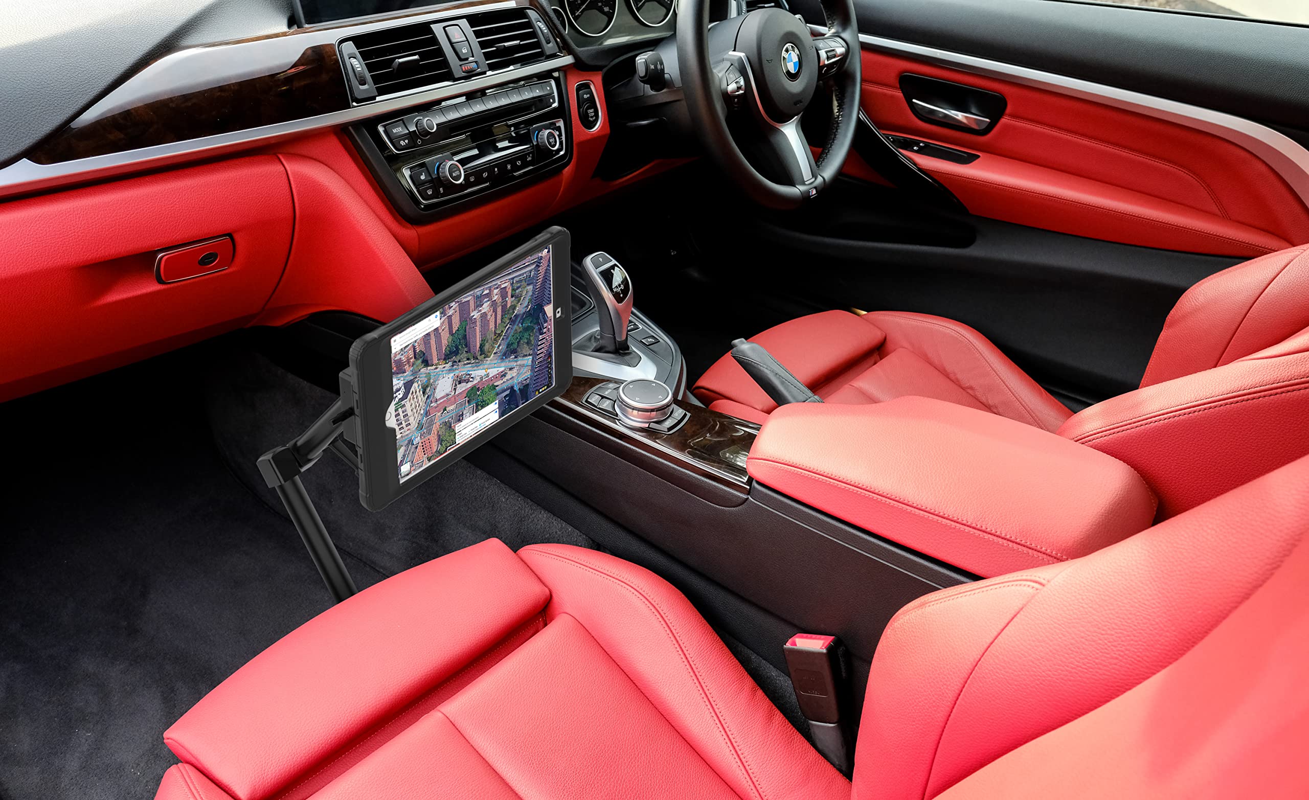 Magnetic Tablet Car Mount with Wireless Charging - Universal iPad Holder for iPad 7/8/9 10.2