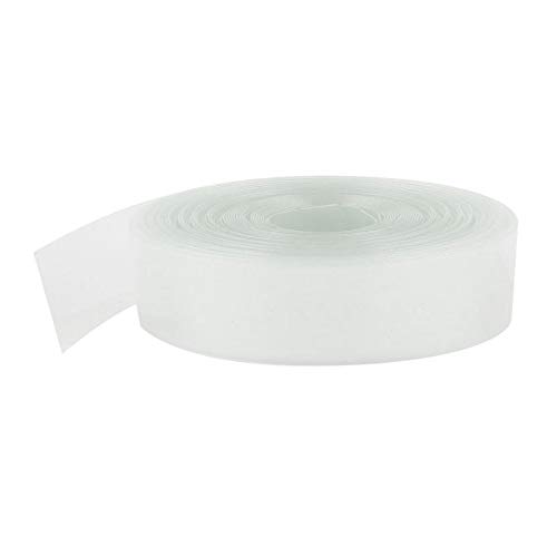 10Meters 23mm Width Clear PVC Heat Shrink Tubing for AA Batteries - Waterproof Insulation for DIY Electronics, Wiring, and Battery Protection
