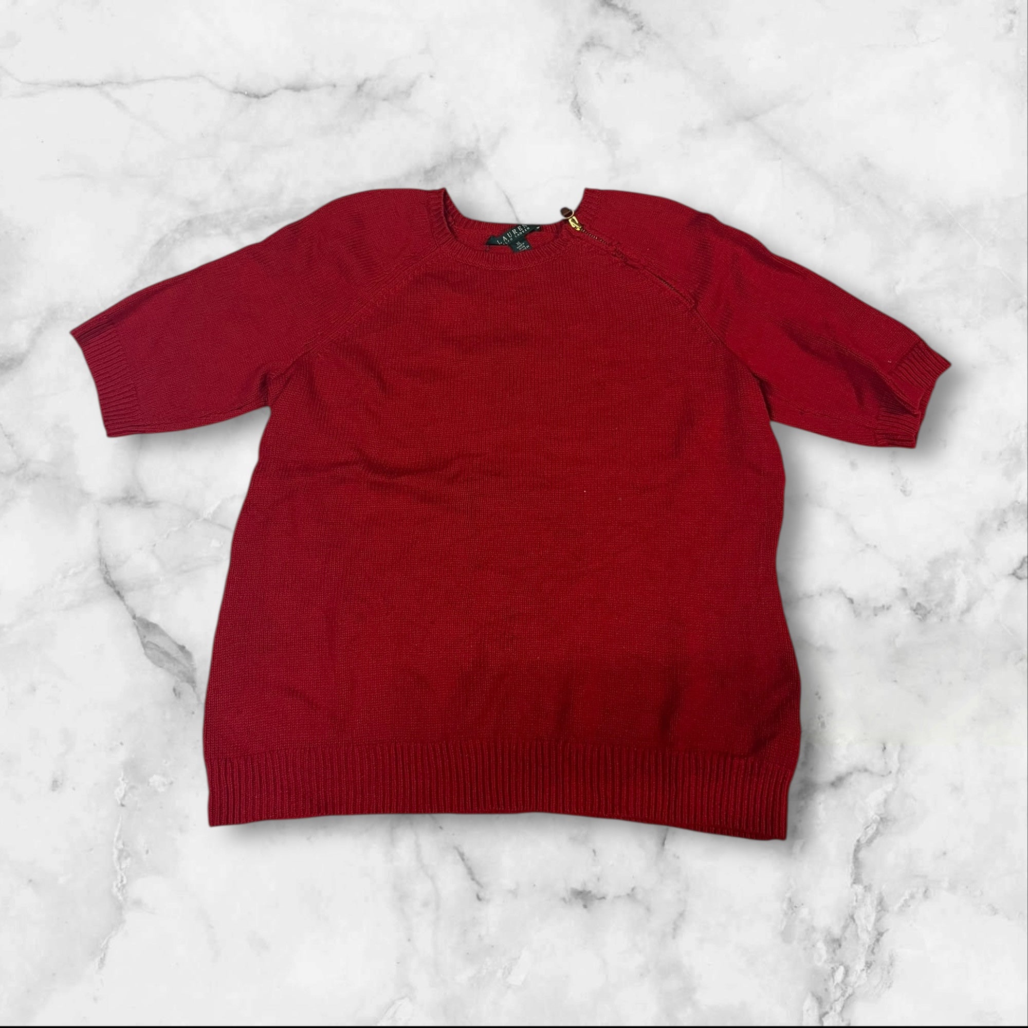 Vintage Polo Ralph Lauren Short Sleeve Sweater XL Fits S Women 2139 | Classic Casual Wear for Outfits, Layering & Everyday Comfort