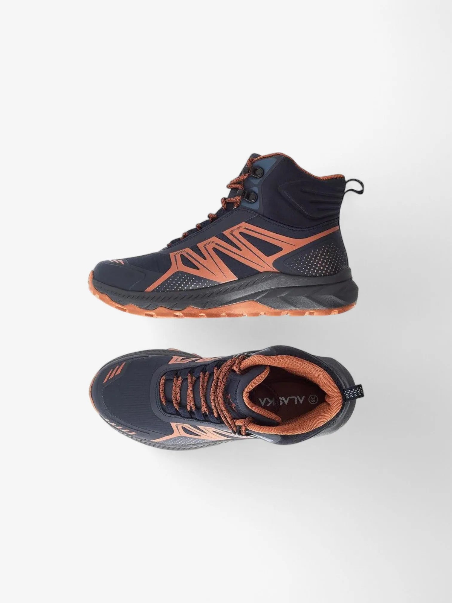 Alaska Aliwen Trekking Boots - Blue & Orange Hiking Shoes for Men & Women | Perfect for Outdoor Adventures & Mountain Climbing