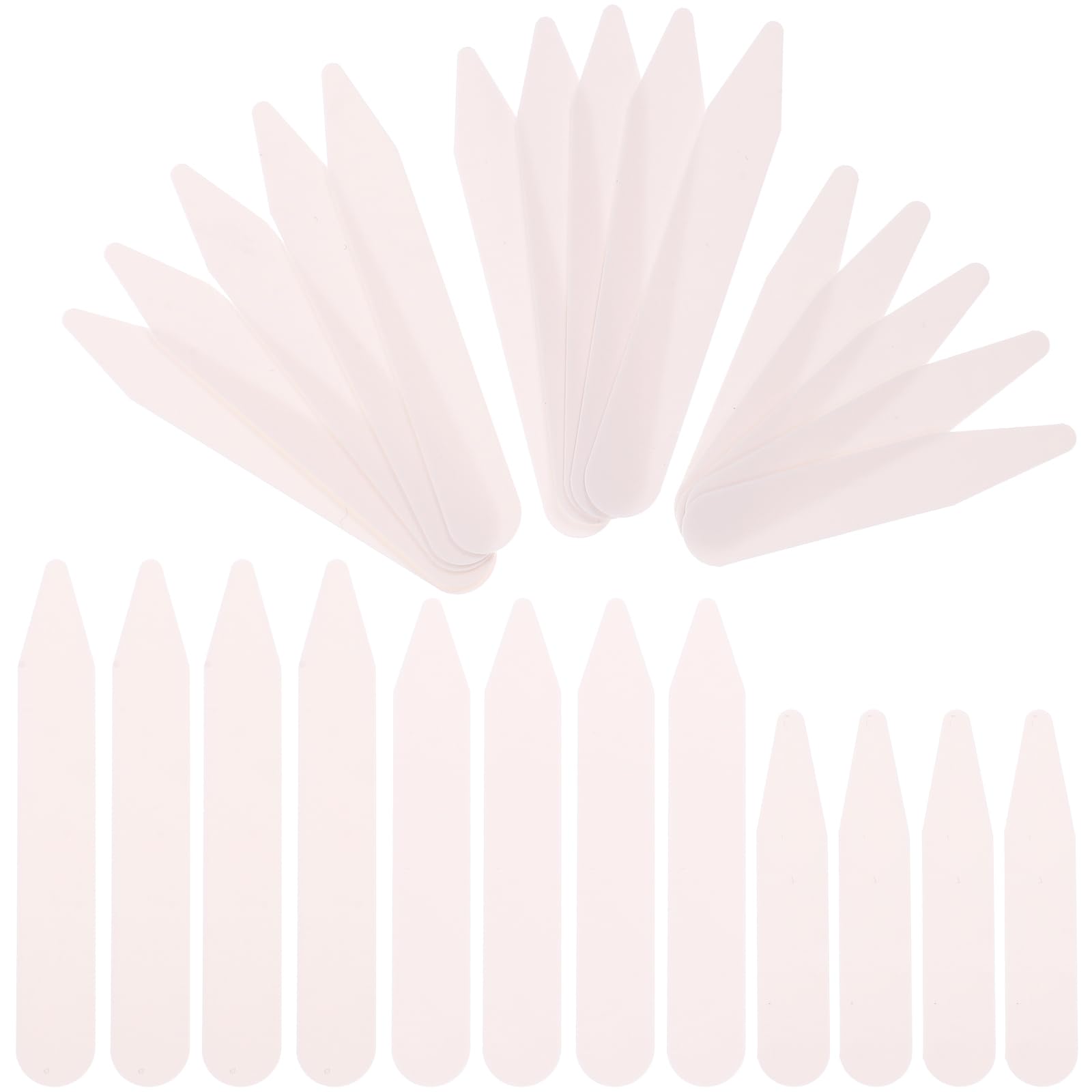 Homoyoyo 200PCS Premium White Plastic Collar Stays for Men's Dress Shirts - 3 Sizes (2.5/3/3.5 Inch) Collar Inserts & Stiffeners - Perfect for Business, Formal Events & Office Wear