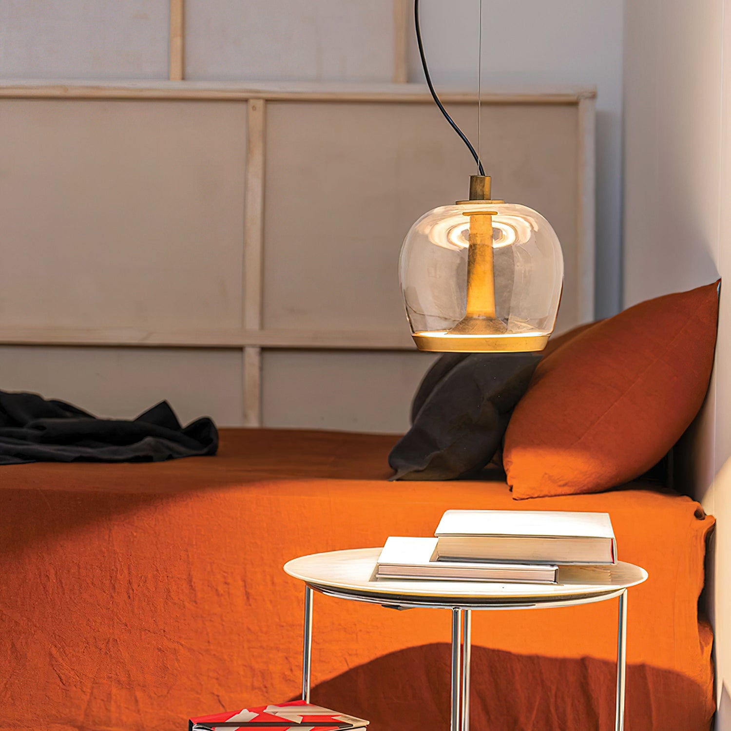 Aurelia Pendant Lamp - Modern Glass Ceiling Light Fixture for Dining Room, Kitchen Island & Living Room Decor | Elegant Hanging Chandelier Lighting for Home & Office