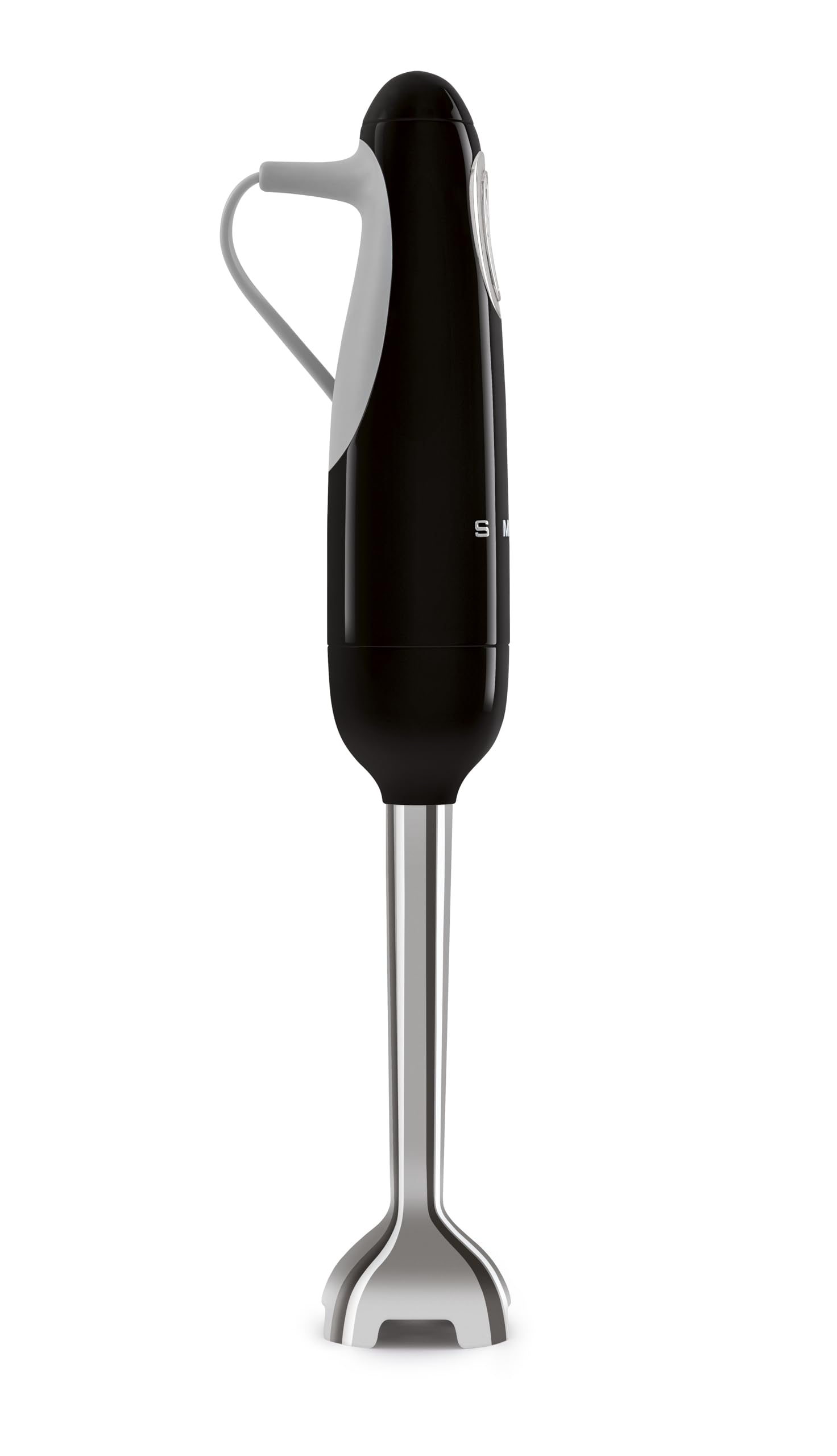 SMEG HBF11BLUS 5-Speed Handheld Immersion Blender with Turbo Boost - Stainless Steel Blades, Non-Slip Ergonomic Handle - Perfect for Smoothies, Soups & Purees - Black (US Plug)