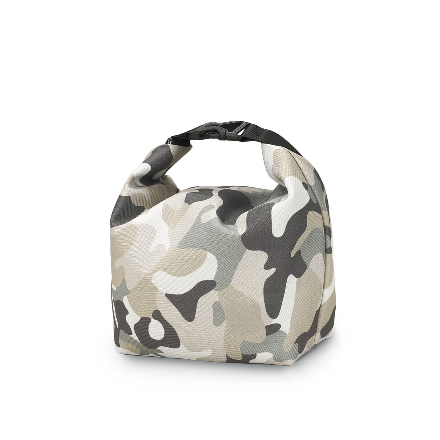 **Leakproof Baby Pacifier Holder with Buckle - Mini Insulated Snack Pack for Stroller, Lunch Bag, Diaper Bag & Travel - Camouflage Small | Perfect for On-the-Go Moms & Outdoor Adventures**