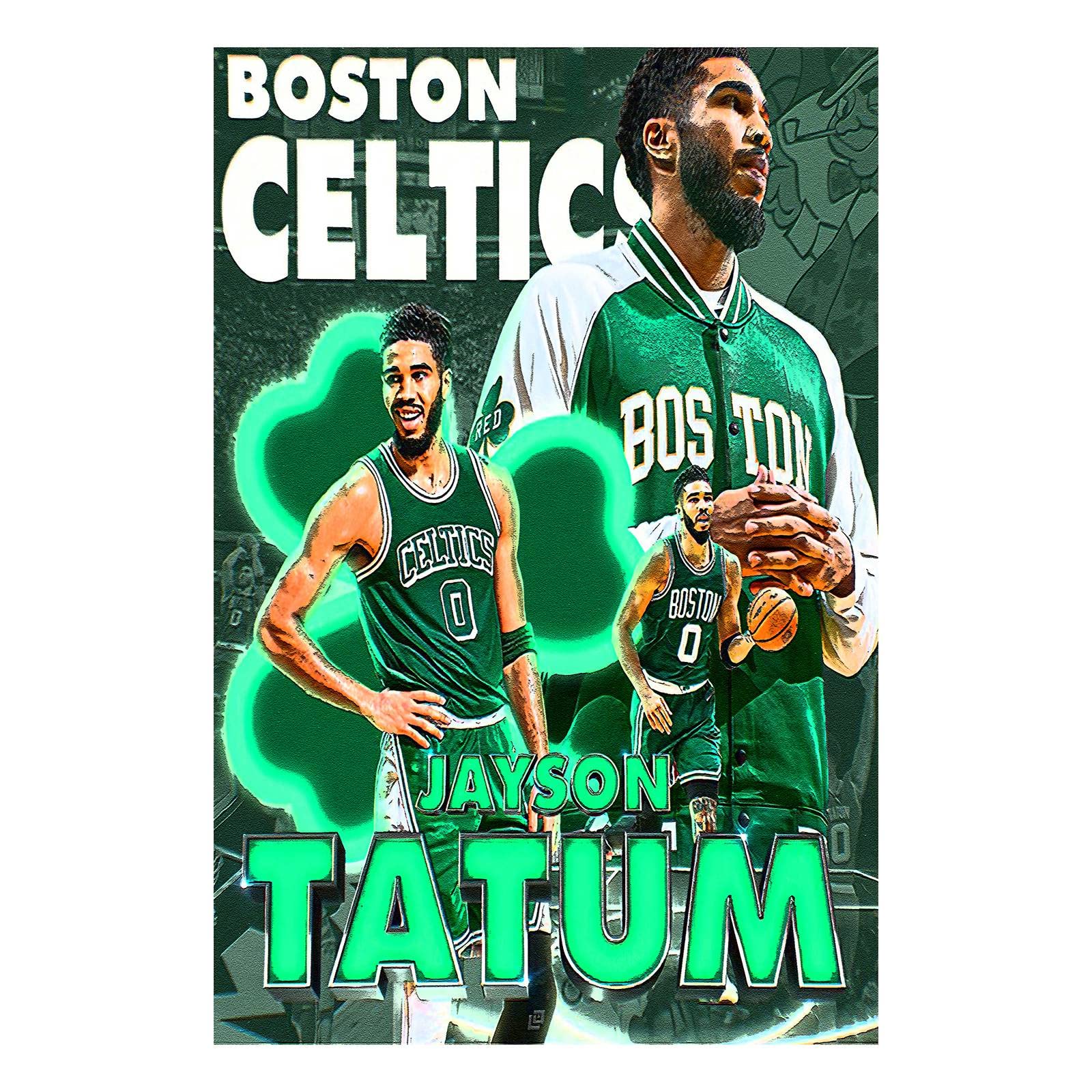 Jayson Tatum Canvas Print - Waterproof Wall Art for Boys Room & Dorm Decor (24x36