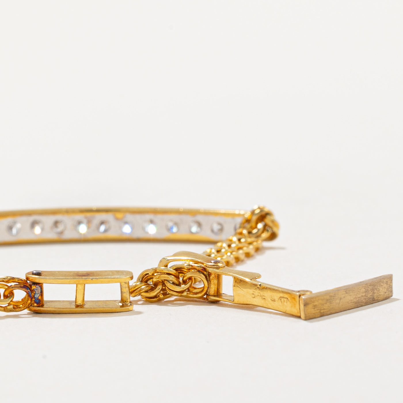 0.80ctw Diamond Row Bracelet - 6.25