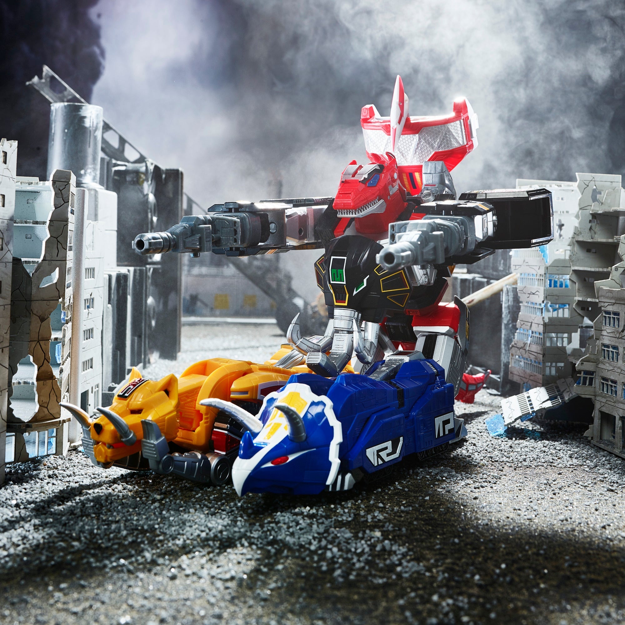 Power Rangers Lightning Collection Dino Megazord 1:144 Scale Action Figure - Mighty Morphin Zord Ascension Project - Perfect for Collectors & Display