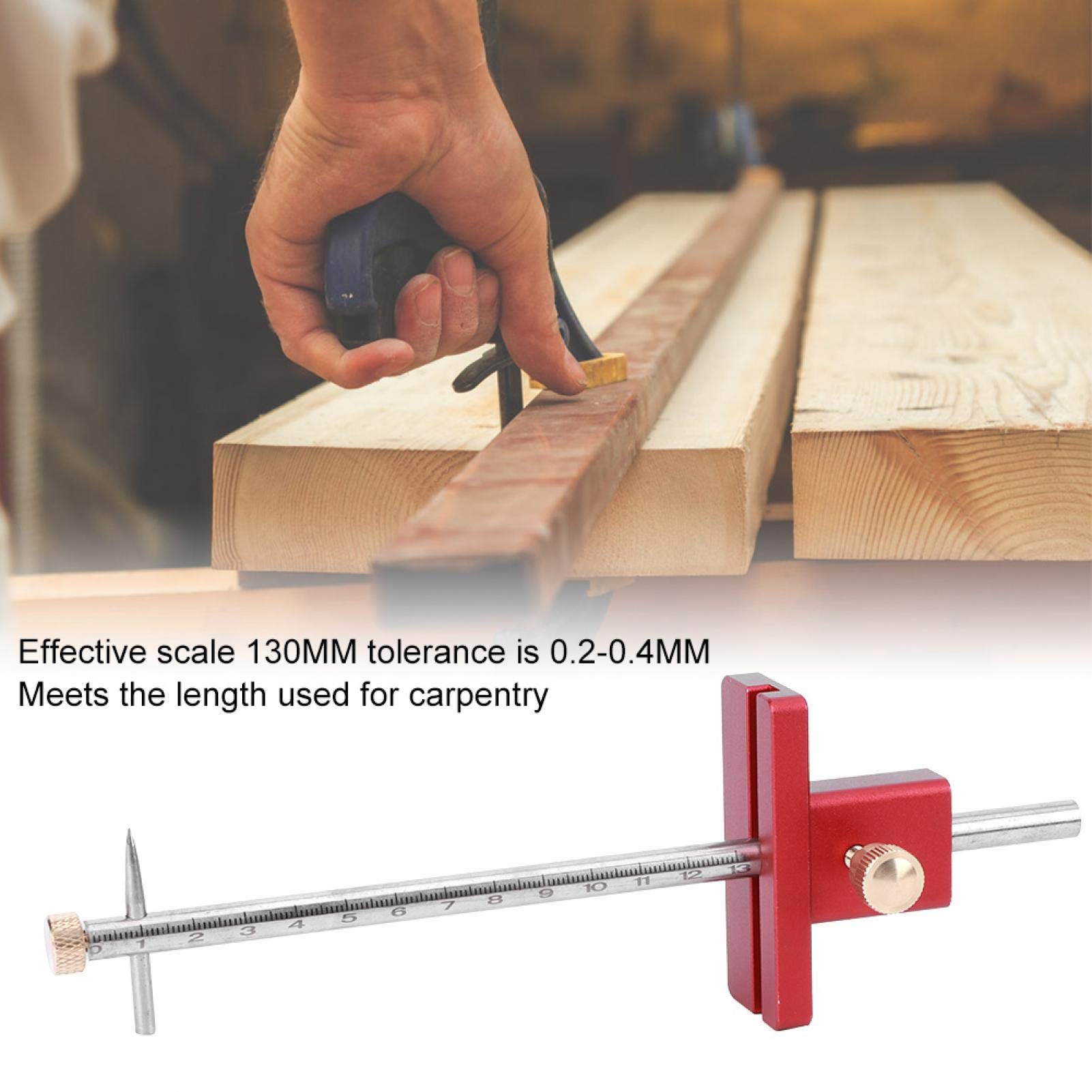 Premium Woodworking Scribe Line Marking Ruler - Durable & Lightweight Carpenter Tool for Precision Measuring - Perfect for Cabinet Making, Furniture Building & DIY Wood Projects