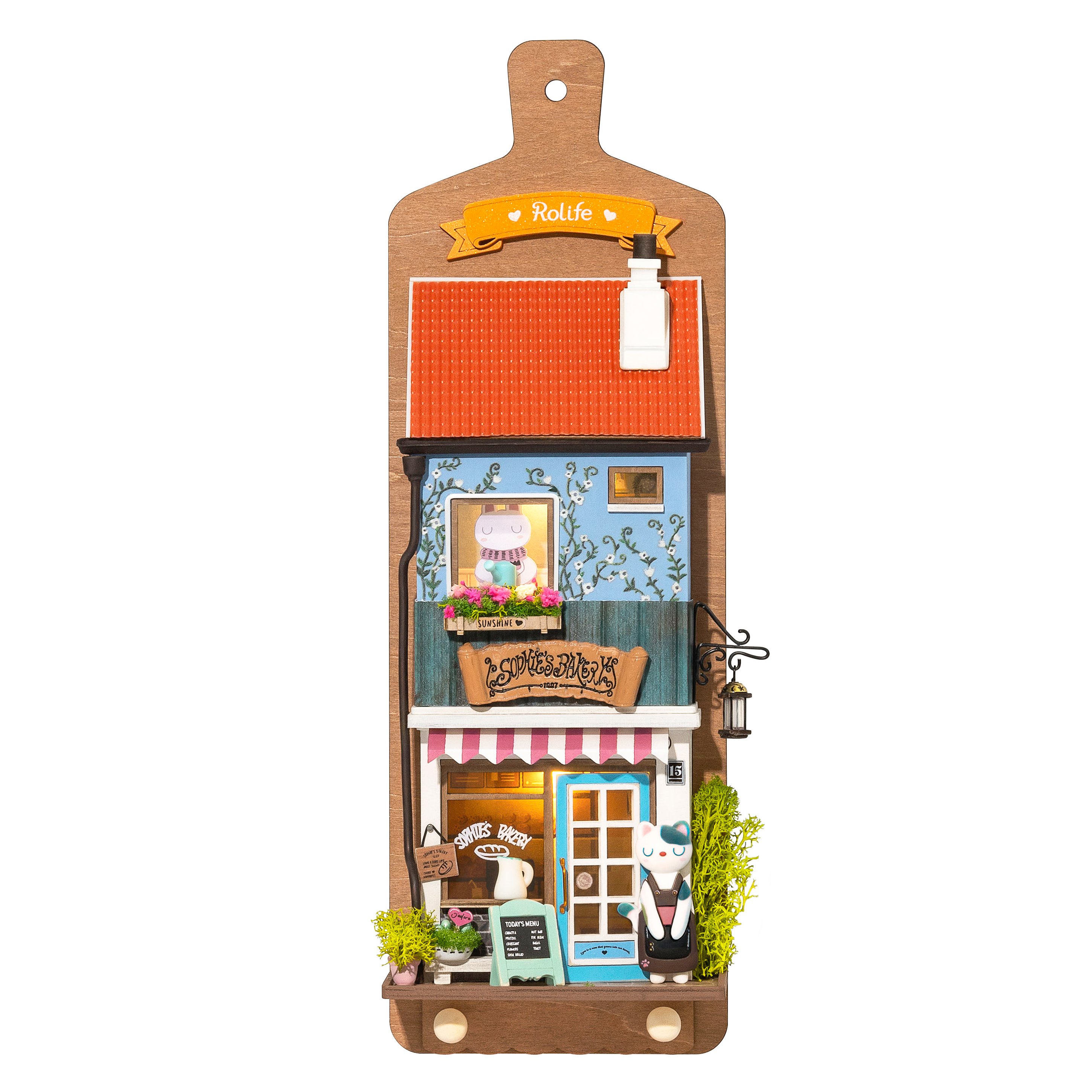 DIY Miniature House Kit - Aroma Toast Lab Wall Hanging Craft for Home Decor, Gift & Relaxation | Perfect for Adults, Teens & Craft Lovers