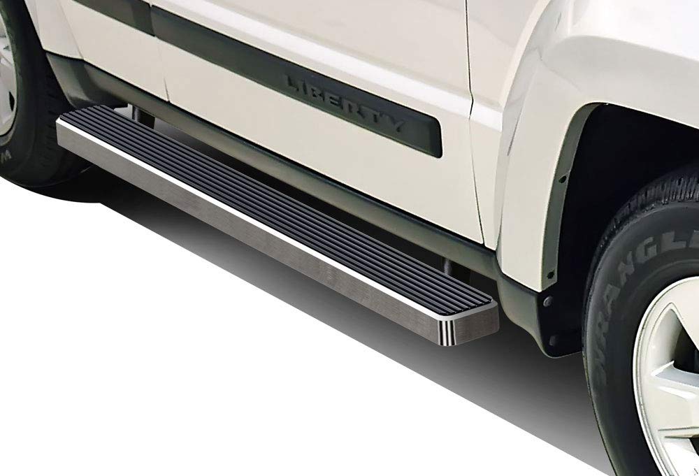 5 Inch APS Running Boards for Jeep Liberty 2008-2013 | 304 Stainless Steel Nerf Bars Side Steps | Off-Road Protection & Easy Entry Accessory