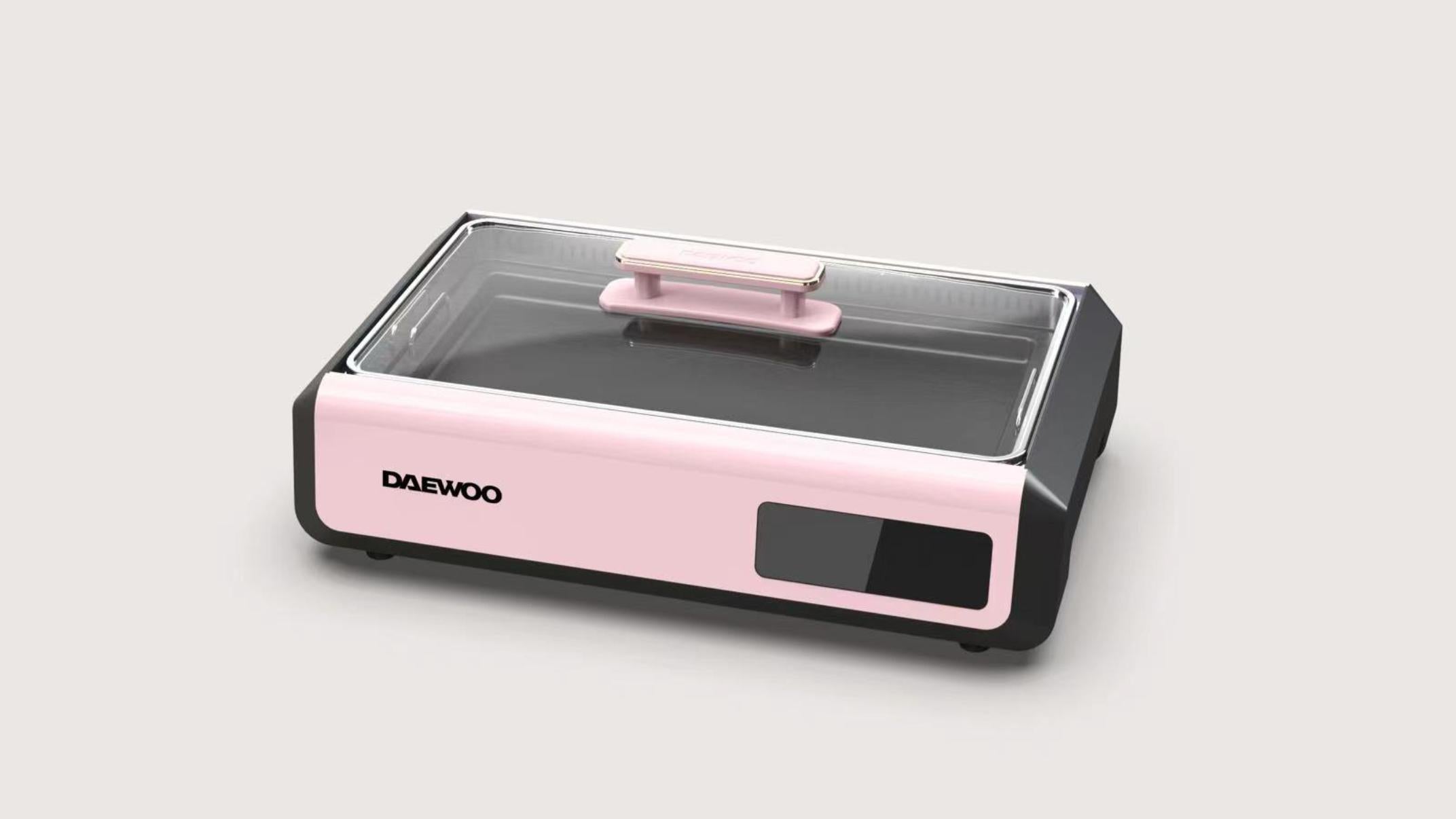 DAEWOO S19 Korean BBQ Grill - Smokeless Indoor/Outdoor Electric Grill for Home, Camping & Parties | Perfect for Korean BBQ, Grilling Meat & Vegetables