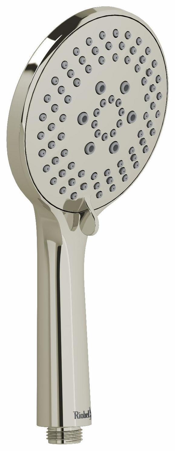 3 Function Handshower with Polished Nickel Finish - Adjustable Spray Modes for Bathing, Showering & Pet Cleaning (Model 4368PN by RIOBEL) - Perfect for Bathroom Renovation & Spa-Like Experience