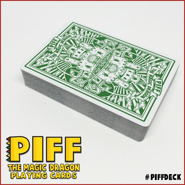 PIFF The Magic Dragon Playing Cards - Premium Collectible Deck for Card Games, Magic Tricks & Gifts | Perfect for Poker, Blackjack & Family Game Nights