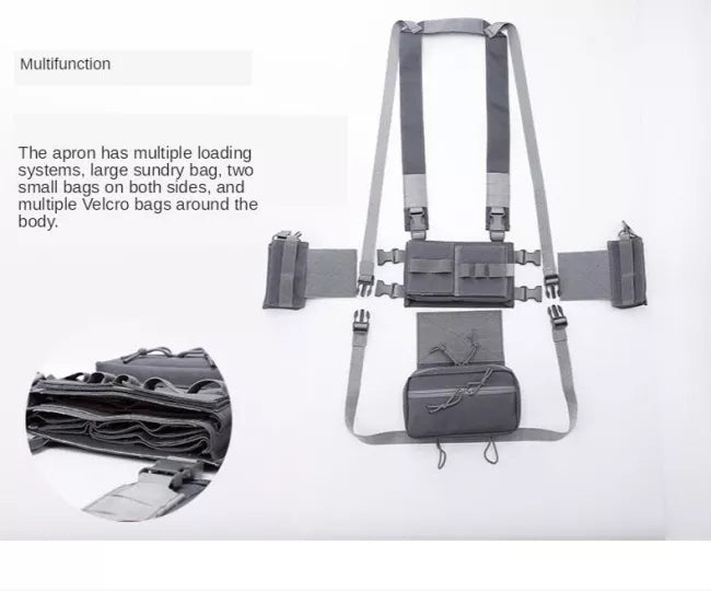 MK3 Modular Micro Fight Chest Rig - Tactical Molle Vest for Airsoft, Hunting & Outdoor Adventures - Adjustable Military Gear for Men & Women