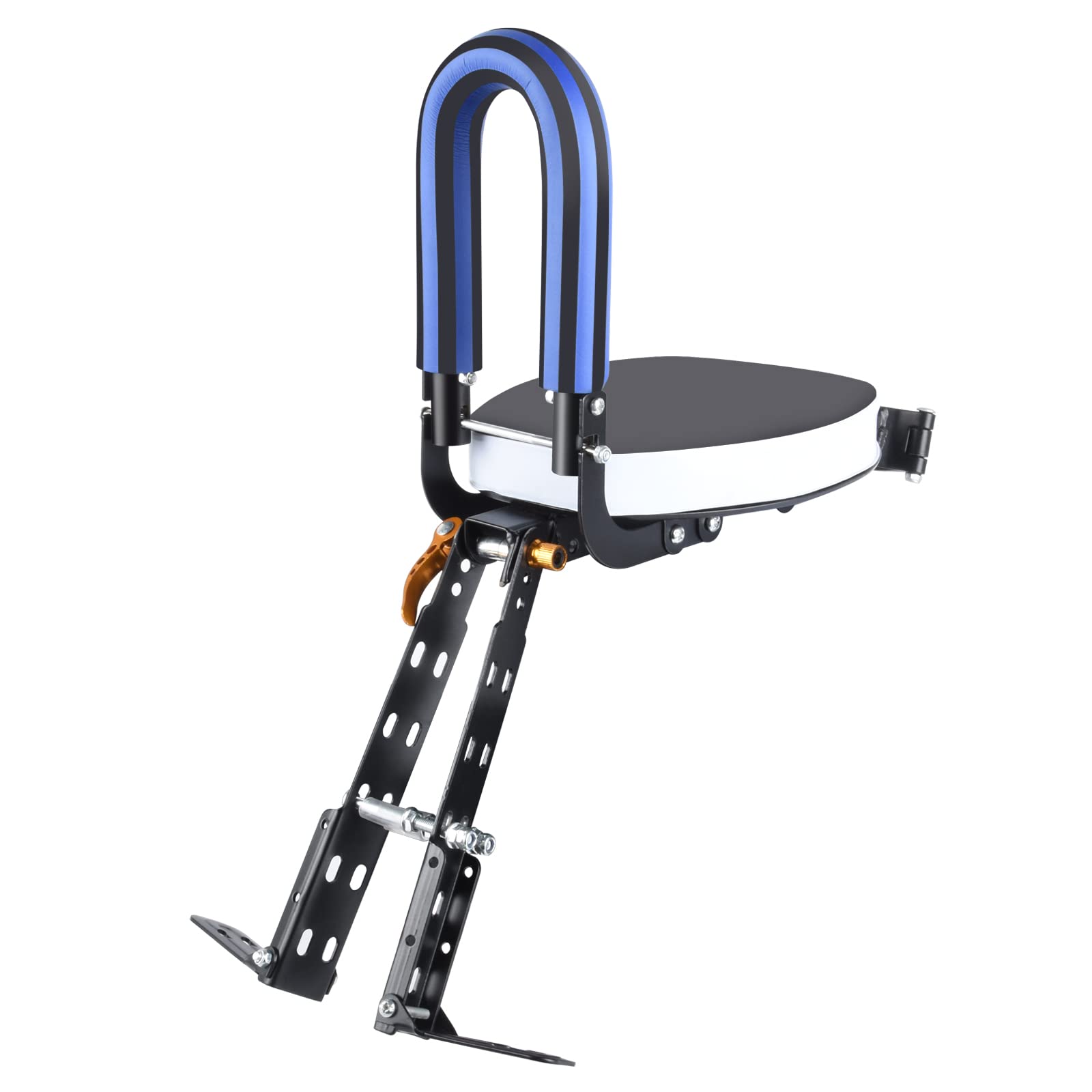 OUSEXI Retractable Front Mount Bike Seat for Kids 2-6 Years - Portable & Adjustable Toddler Bicycle Seat - Perfect for Family Cycling, Commuting & Outdoor Adventures