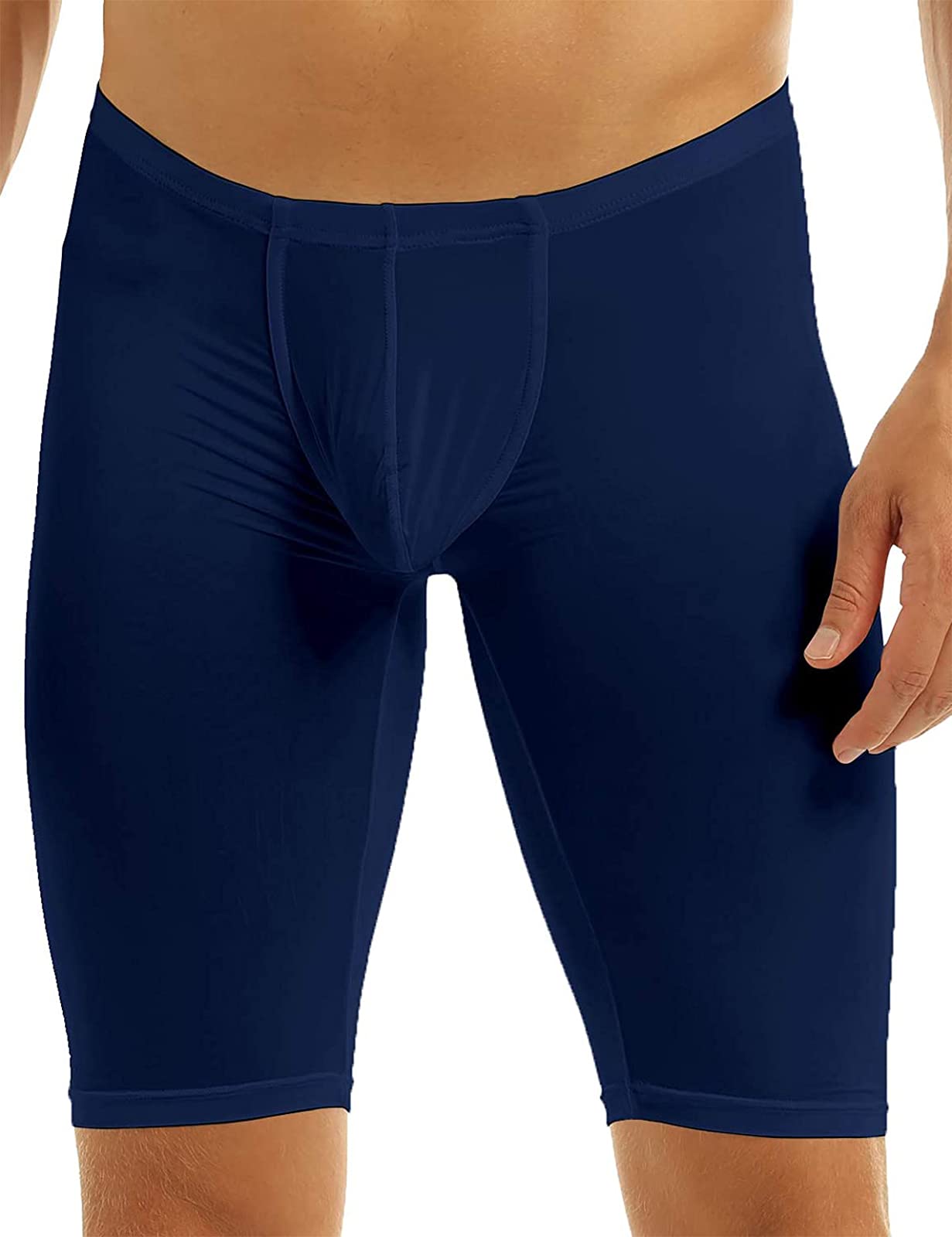 Men's Compression Shorts - Quick Dry Running Pants, Yoga Capris & Workout Tights for Gym Training, Active Baselayer - Perfect for Running, Yoga, Cycling & Fitness Activities