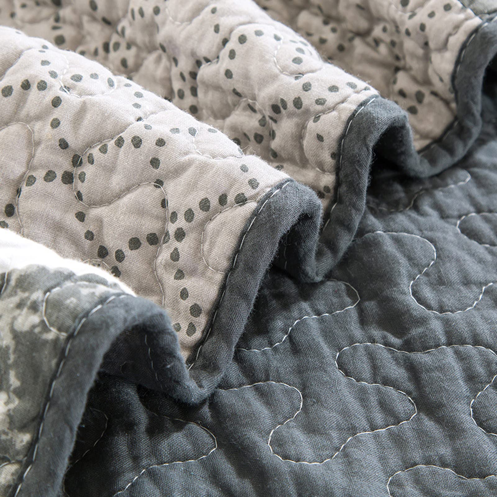 Garcan King Size Bedspread Quilt Set - 260x270cm 3-Piece Cotton Coverlet with 1 Quilt & 2 Pillowcases - Soft Bedding for Master Bedroom, Guest Room & Hotel Decor (Beige)