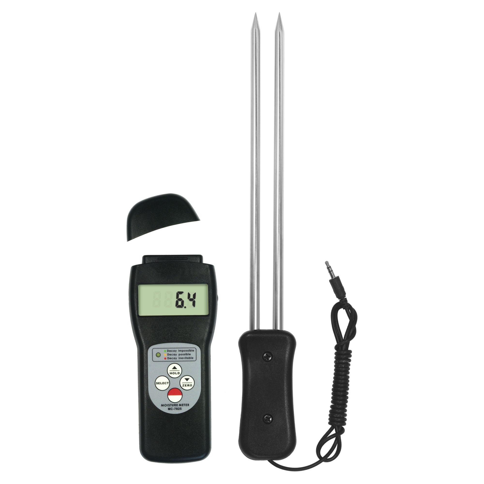 MC-7825G Digital Grain Moisture Meter - Portable Coffee, Maize, Pepper, Corn & Oat Humidity Tester (7-30% Range) - Perfect for Farmers, Coffee Roasters & Grain Storage