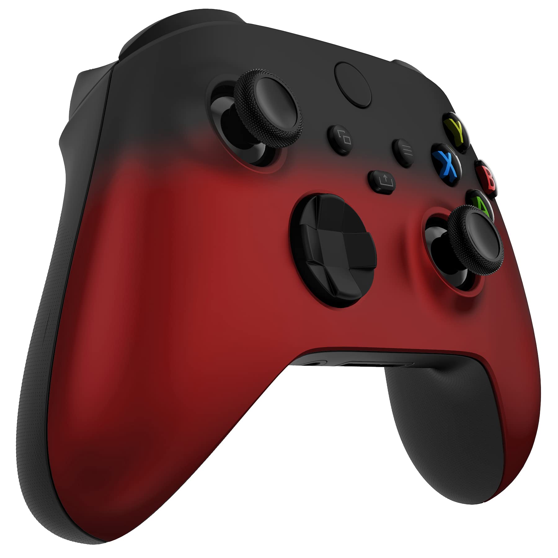 eXtremeRate Xbox Series X/S Controller Shell - Shadow Red Soft Touch Grip Cover for Gaming