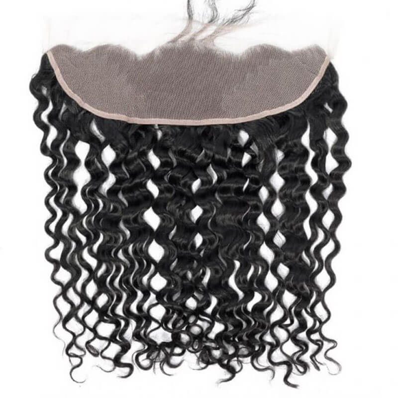 Eullair Water Wave Bundles with Closure 3/4 PCS - 4x4 5x5 6x6 HD Lace Closure - Perfect for Natural-Looking Hairstyles, Weaves & Extensions for Women